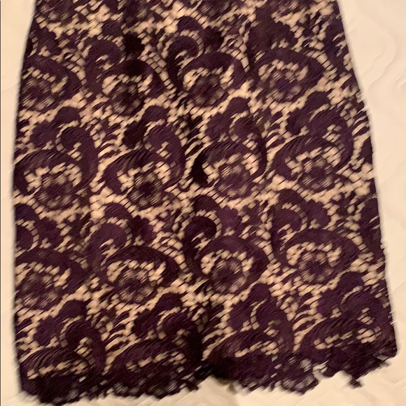 Purple and tan cocktail dress, size 2 petite - Picture 2 of 3
